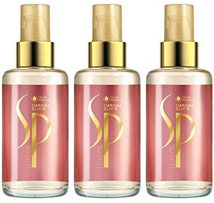 3 er Pack Wella SP Luxe Oil CHROMA Elixir 100 ml