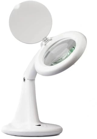 Prym 610 384 LED Magnifying Glass with lamp/Base x 1, White, One Size