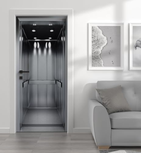MyMaxxi Türtapete selbstklebend - Einteilige Türfolie 90x200 cm - Motiv: Fahrstuhl modern Türklebefolie zum verschönern & bekleben der Tür - Türaufkleber aus Klebefolie