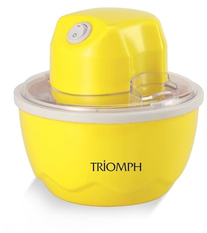 Sorbetière Jaune triomph ETF1839 500mL - Temps de Refroidissement 12 Heures