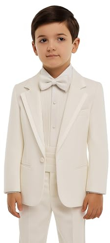 Baby Boys Tuxedo Suit 5 Piece Baptism Communion Set