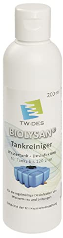 TW-DES BIOLYSAN Tankreiniger - Desinfektion | Leitungen und Tank bis 120l, entsprechend Trinkwasserverordnung, für Wohnmobil, Boot