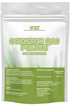 Coenzym Q10 Pulver - 25g reines Q10-Pulver ohne Zusätze - 99% Ubichinon