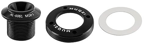 BBTISG Bicycle Crankset Screw, M18-M30 Crank Arm Bolt Kit Self-Extracting Crank Arm Bolt Kit Self Extracting for-SRAM SPARE DUB (Black)