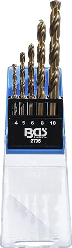 BGS 2795 | Spiralborr-sats | HSS | 4 - 10 mm | 5 delar