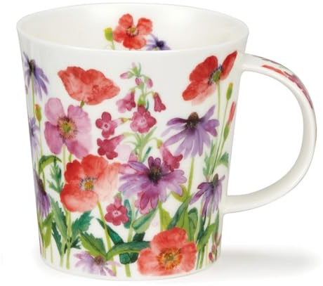 Dunoon Becher Lomond Flower Garden Red - 0,32l