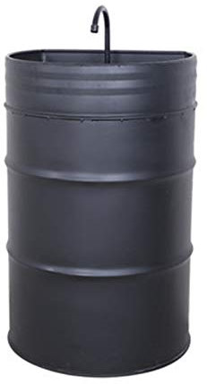 Fregadero De Lavabo Con Pedestal De Hierro Hecho, Fregadero De Baño De Barril De Hierro De Pie Fregadero Grande Independiente Para Lavadero, Sótano, Garaje O Tienda,Marrón,56X42X90Cm