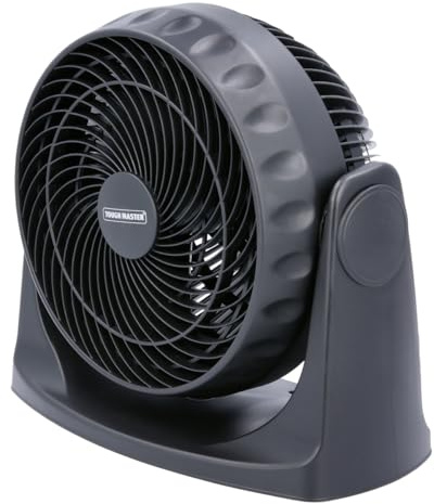 TOUGH MASTER Ventilador de mesa con ancho de 11, 3 niveles de velocidad, ventilador portátil de mesa y de pared, flujo de aire potente, ventilador de cabecera para el hogar y la oficina