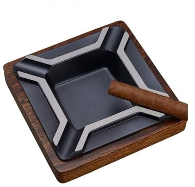 Aschenbecher Aschenbecher for Zigaretten, Aschenbecher for den Außenbereich, Holz-Aschenbecher for Innen- und Außenbereich, Heimbüro-Dekoration Wohnaccessoires