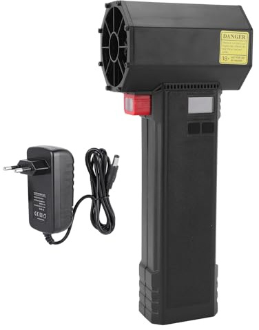 Elektrischer Staubbläser mit 50.000 U/min, 1600 G Schubkraft, LED-Licht, Wiederaufladbares Kabelloses Gebläse für die Industrielle Autoreinigung mit 4 Geschwindigkeitsmodi,