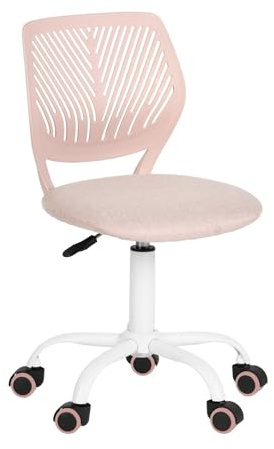 FurnitureR Sedia da lavoro ergonomica per bambini, ragazzi, ragazze, studio, altezza regolabile, girevole per computer portatile, sedia da scrivania per casa, ufficio, studio