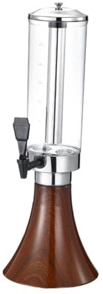 Colcolo Dispensador de Bebidas y Enfriador de Cerveza de 3 l con Grifo Integrado para Bebidas frías y Calientes, Bebidas para Exteriores, MarrÓn