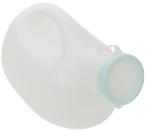 2000ml Plastic Urinal Jar with Lid Large Portable Men Use | White Bottle, Easy to Carry at Home or Travel, Mens Urine Bottle for Elderly and Disabled Users