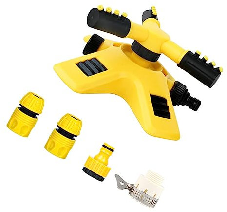 BESPORTBLE Aspersores Giratorios De Grados para Riego Agrícola con Aspersor Automático y Conector para Jardinería y Césped