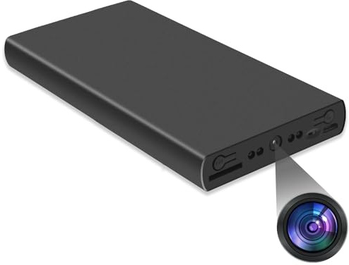 IKLOOCQ Portable Hidden Spy Camera Power Bank, 10000mAh Long Battery Life Secret Camera for Home Security, HD 1080P Spy Nanny Cam Hidden Camera with Night Vision for Indoor Security
