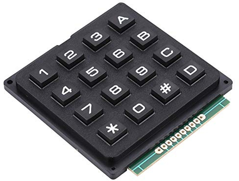 SIXRUN 16-Tasten Tastaturmodul 4x4 Tastenfeld Externe Tastatur für Mikrocontroller kompakt und einfach anzuschließen