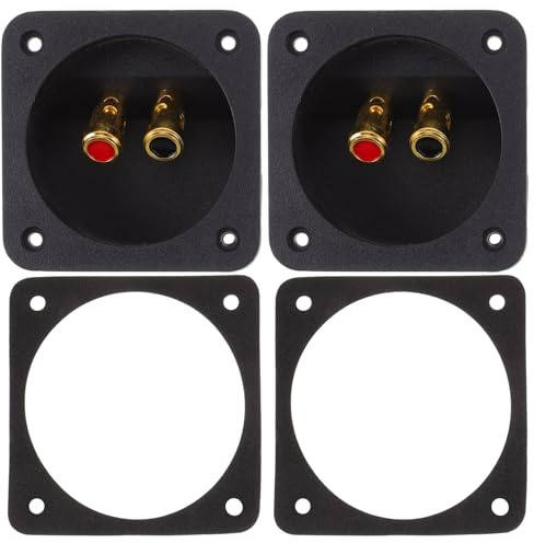 BATHVEVE 2 pezzi Terminali per Altoparlanti con Molla Spinta Connettori Adattatori per Subwoofer Facili da Installare e Collegare per Casse Audio e Impianti Hifi
