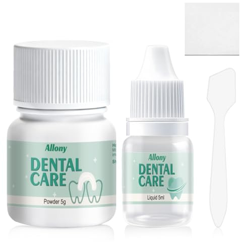 Cemento Dental, Composite Dental, Kit de Fijación para Corona y Puente o para Rellenar una Caries