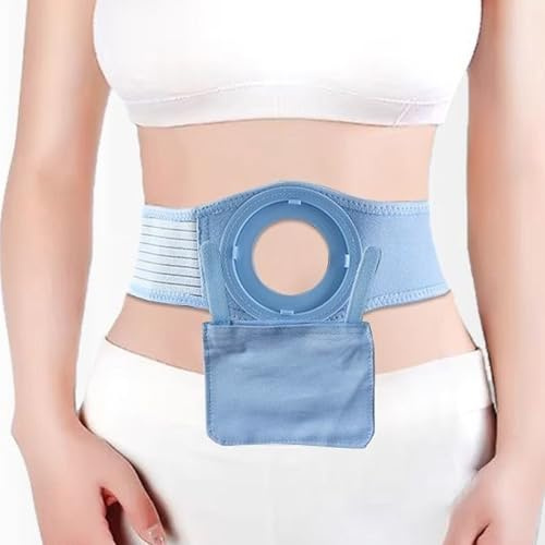 Justerbart Stomiband, Stomiband med 4 Hålstorlekar, Stomitillbehör för Stomipatienter för Att Förhindra Parastomalt Bråck(Large)