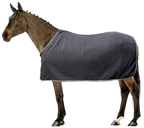 HKM Euroriding Abschwitzdecke Fleece Basic, Größe:115 cm, Farbe:schwarz