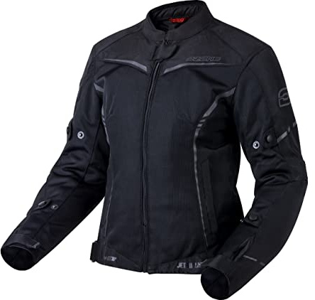 OZONE MOTO Jet II Lady Motorradjacke Damen | Textil | Ellenbogen und Schulterprotektoren Stufe 1 | Mesh Belüftungsplatten | Wasserdichte Membran | Reflektierende Elemente | Größen bis 4XL