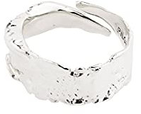 PILGRIM - Bathilda - Silberring damen - Versilberter Damen Ring - Schmuck damen Silber - Ring damen - Größenverstellbarer Chunkie Ring für Damen - One Size