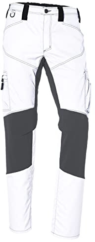 KÜBLER Workwear | KÜBLER ACTIVIQ Stretchhose | weiß/anthrazit | Größe 118