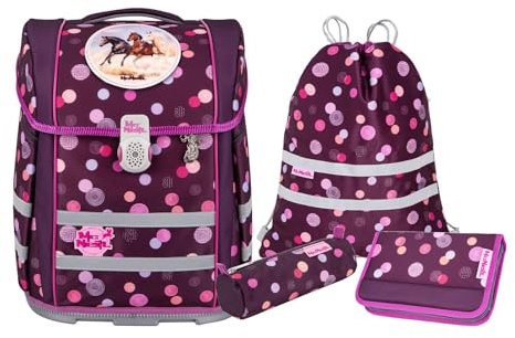 McNeill Schulranzen-Set PERFECTO, 5tlg. - Kollektion 2024 (RUBY)