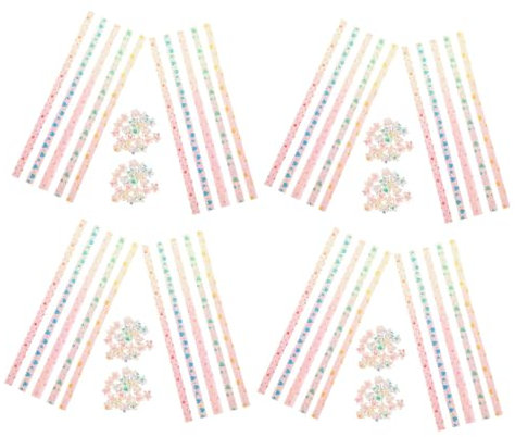 STOBOK 400 Stück Origami-Stern farbige Glitzer-Origami-Papiersterne Geschenke das Geschenk Papierstreifen zum Basteln Sterne aus Papier empfindlich Origami-Streifen Papier falten Hinweis