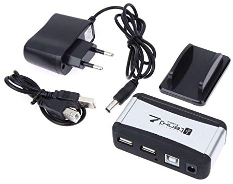 Remingtape Spina Eu Hub esterno 7 USB 2.0 Connettori con presa multipla di alimentazione per taccuino Pc