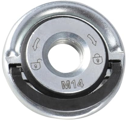 Accesorios para cortadoras de césped Compatible con la placa de prensado de amoladora autoblocante M14, tuerca de brida que mejora la eficiencia del rectificado, herramientas abrasivas, amoladoras ang