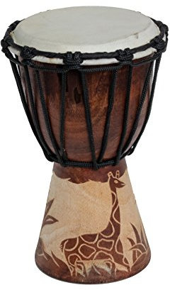 20cm Djembe Giraffe Djembe Trommel Bongo Drum Handtrommel Buschtrommel Percussion Kinder Fair Trade M1