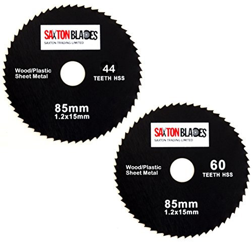 Saxton Kreissägeblatt, rund, ø 85 mm x 60 Z HSS für Worx, Worxsaw, Bosch Makita Ryobi etc.