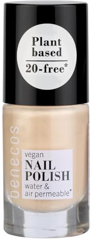 Benecos 20-Free Vegan Nail Polish sharp rosé - pflanzenbasierter Nagellack - schnelltrocknend & langanhaltend - wasserdurchlässig - angereichert mit Biotin - 5ml