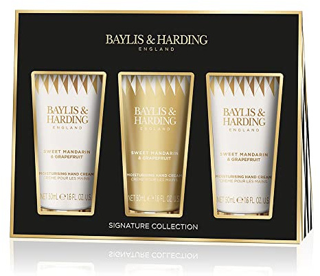 Baylis & Harding Sweet Mandarin & Grapefruit Indulgent Hand Trio Gift Set - Vegan Friendly (Pack of 1)