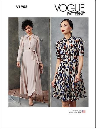 Vogue Schnittmuster 1908 Damen A (S-M-L-XL-XXL)