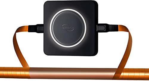 iSpring ED2000S Whole House Descaler, Alternative Electronic Salt-Free Hard Water Conditioner, Breathing LED Light Design with Magnet, Prevent Rust and Scale Build-up, Black