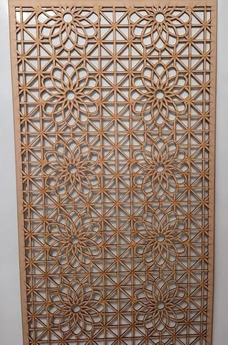 LaserKris Dekoratives Sichtschutzgitter für Heizkörper, 6 mm dick, MDF-Platte (1200 x 610 mm) KP126