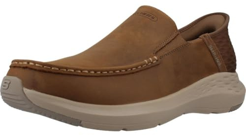 Skechers Slip-ins Parson - Oswin ZapatosHombre | Casual, sin cordones, ajuste relajado, espuma viscoelástica refrigerada por aire, cuero