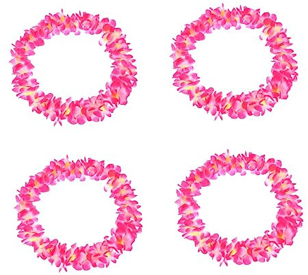 TOYANDONA Hawaiianische Blumenkette Girlande Halskette Armbänder Tropische Party Dekoration Blumengirlande Für Strandfeste Und Festivals