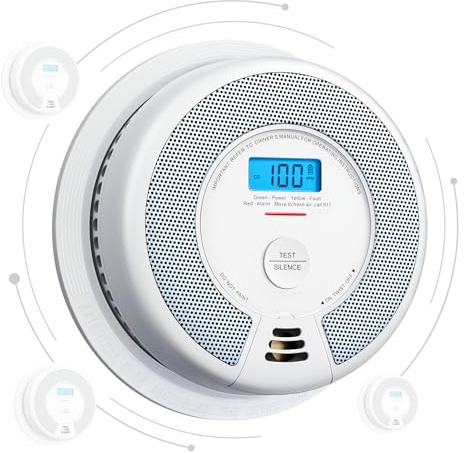 X-Sense Wireless Combination Smoke and CO Detector, XP0H-WN, 1-Pack