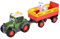 Dickie Toys ABC Bauernhof-Traktor Fendt ab 1 Jahr (30 cm), Spielzeug-Fahrzeug mit Licht und Sound zur Förderung der Motorik für Kleinkinder - 204115011