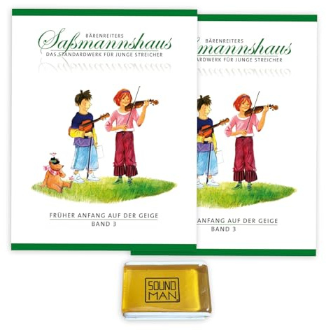 Doppelpack: Früher Anfang auf der Geige Band 3 | Die Violinschule für Kinder | Egon Saßmannshaus | Bärenreiter Verlag | BA09673 | ISMN 9790006536474 | BA9673 | Soundman Kolophonium