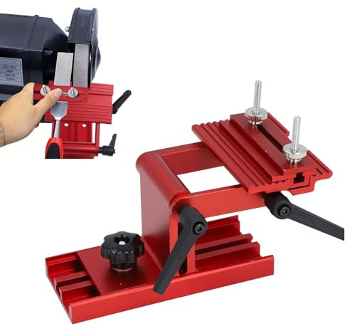 Ajustable la Plantilla del Afilador de Cuchillos para Amoladora de Banco de 6/8, Plantilla de Apoyo para Herramienta de Afilado de Amoladora de Banco para Cuchillo de 2-1/2 de Ancho Máximo