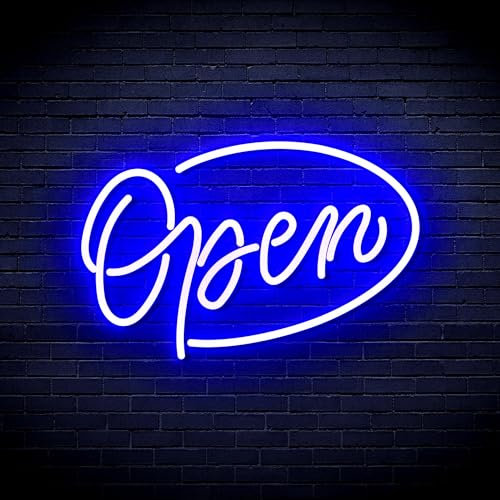 ADVPRO Open Sign Flex Silikon-LED-Neonschild – Blau – st16s43-fnu0079-b
