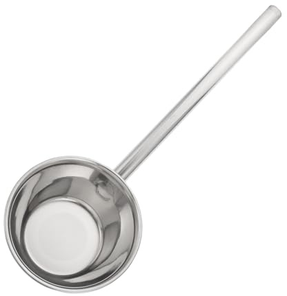 Amosfun Louche à Eau sans Bavures en Acier Inoxydable à Manche Extra Long Grosse Cuillère Argentée Cuisine Maison et L'Hôtel