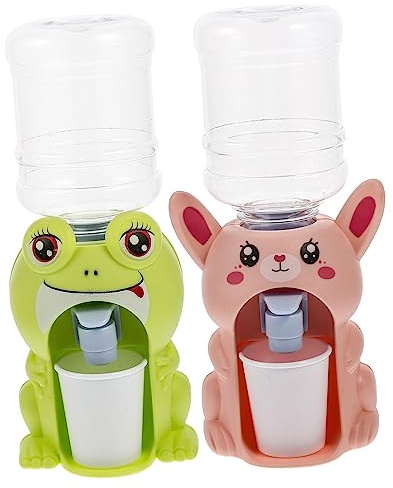 TOYANDONA 2piezas Dispensador De Agua Juguete Miniatura para Fuente De Agua Simulada Seguro para Escenas Hogareñas De Diseño Divertido