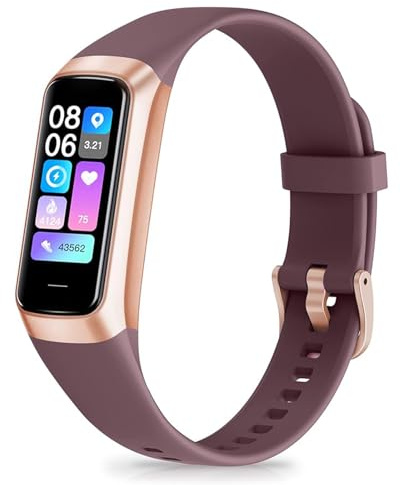 APPBYER Fitness Tracker with 24/7 Heart Rate, Blood Oxygen Blood Pressure Sleep Monitor, Activity Trackers 6 ATM Waterproof,Step Calorie Counter Pedometer Health Smart Watch for Women Men