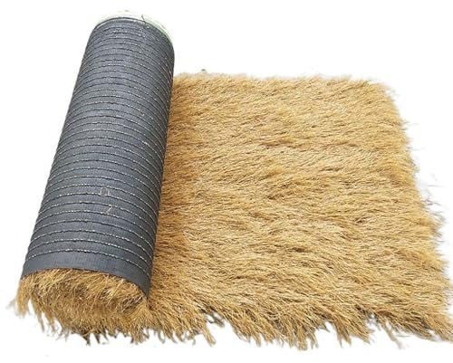 Tapete de paja artificial para techos de paja de palma sintética, decoración de césped estilo mexicano, para valla de jardín, patio, bar, patos ciegos, balas de heno (0,5 x 20 m)