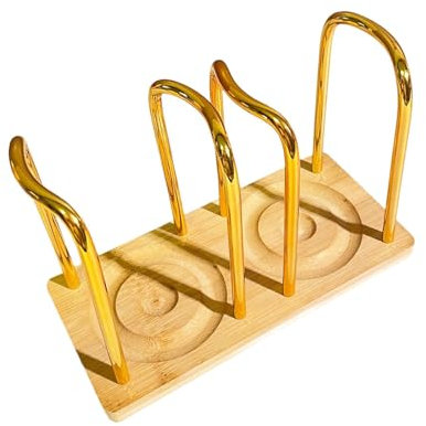 Amagogo Distributore di Bicchieri di Carta con Base in Legno, per Ristoranti E Uffici, Slot Gold 2